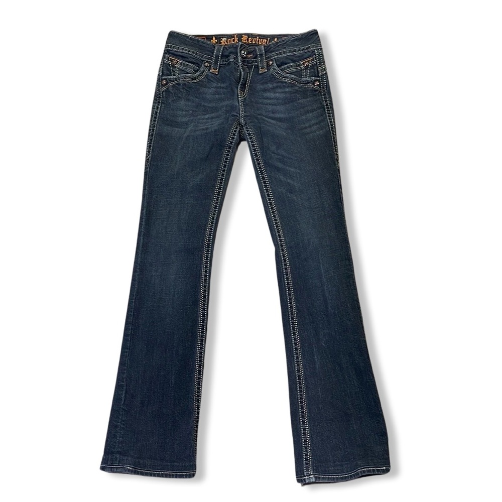 Rock Revival Women's Boot Cut Jeans - Dark Blue